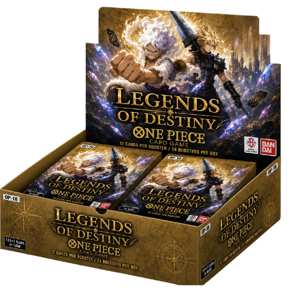 One Piece Card Game OP-18 Booster Box — 24 Packs, English, Factory Sealed
