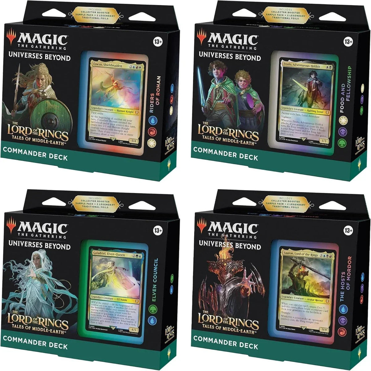 Magic: The Gathering - Lord of the Rings: Tales of Middle-Earth Commander Deck (Set of 4)