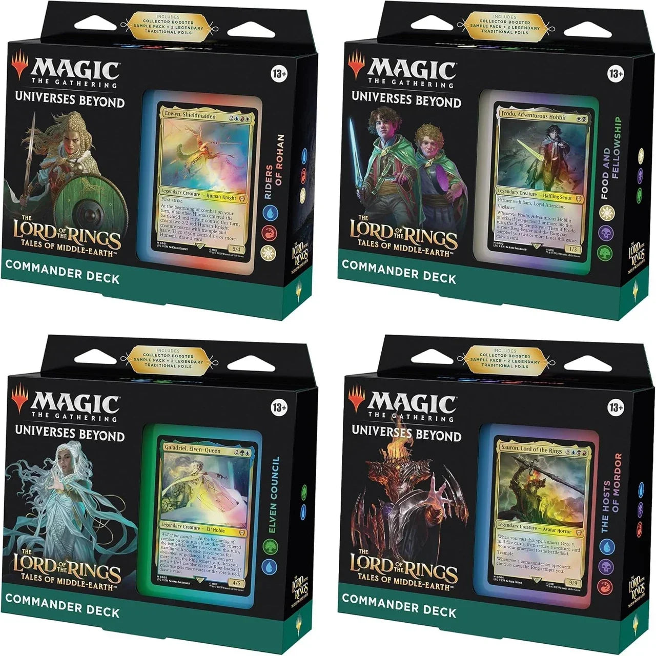 Magic: The Gathering - Lord of the Rings: Tales of Middle-Earth Commander Deck (Set of 4)
