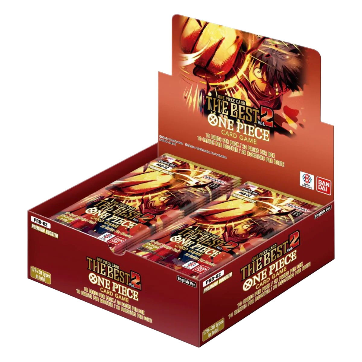 One Piece TCG - One Piece Card The Best Vol.2 (PRB-02) - Premium Booster Box (20x Packs)